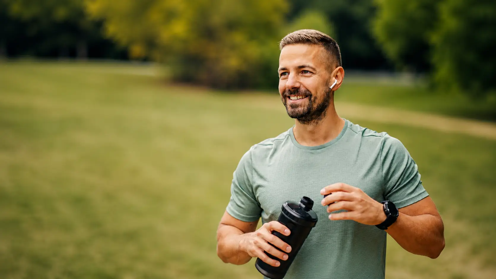 Confident South African man in natural light