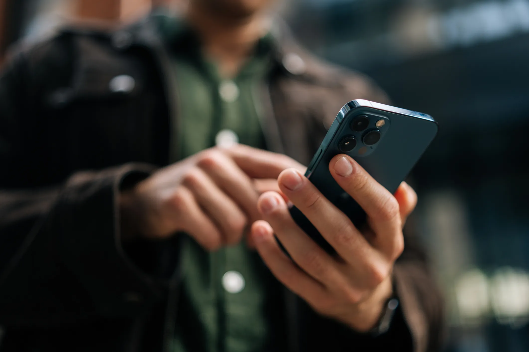 Man reviewing his health assessment on his phone